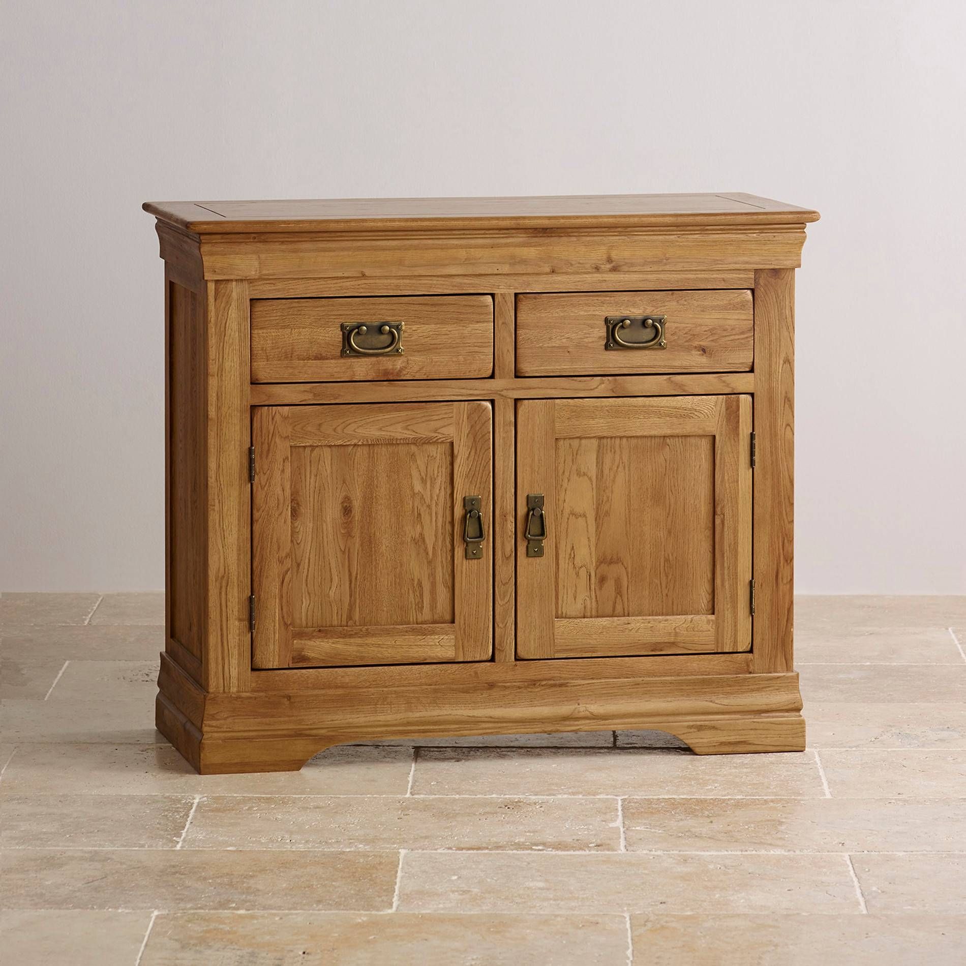 French Farmhouse Small Sideboard In Solid Oak For Oak Sideboards (Photo 1 of 20)
