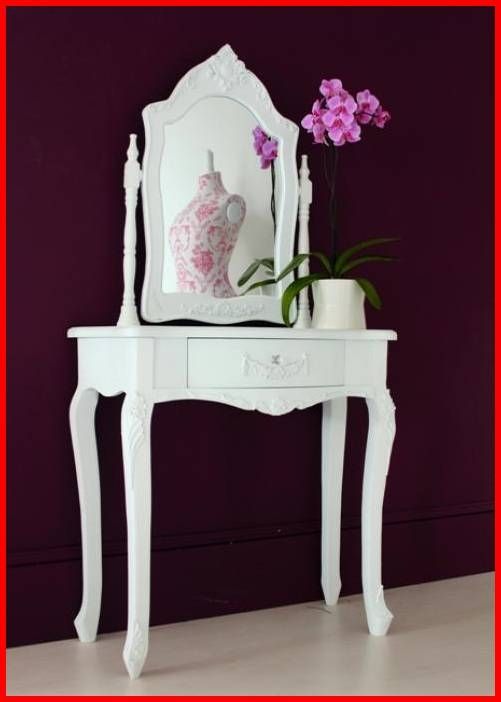 French Style Small Dressing Table And Mirror With Regard To French Style Dressing Table Mirrors (Photo 12 of 20)
