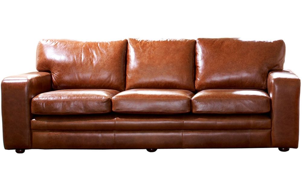 Full Grain Leather Sofa Ideas Porch Living Room With Regard To Full Grain Leather Sofas (View 4 of 15)