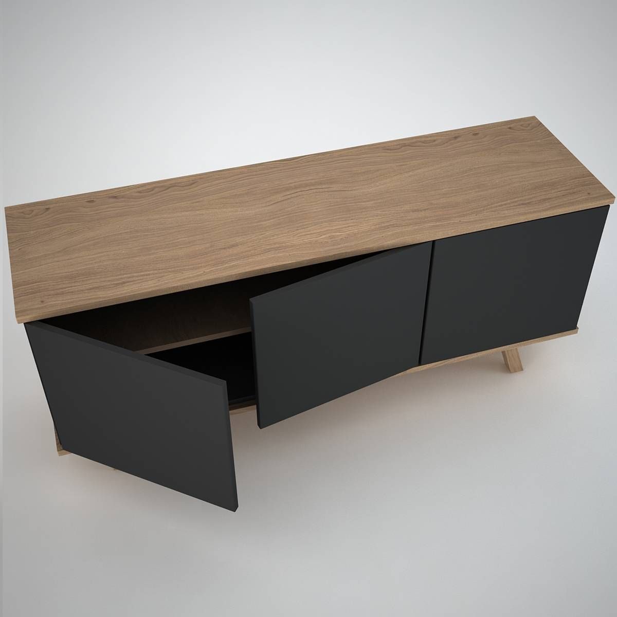 Furniture: Beautiful Profile Modern Sideboard For Living Room For Contemporary Oak Sideboard (View 19 of 20)