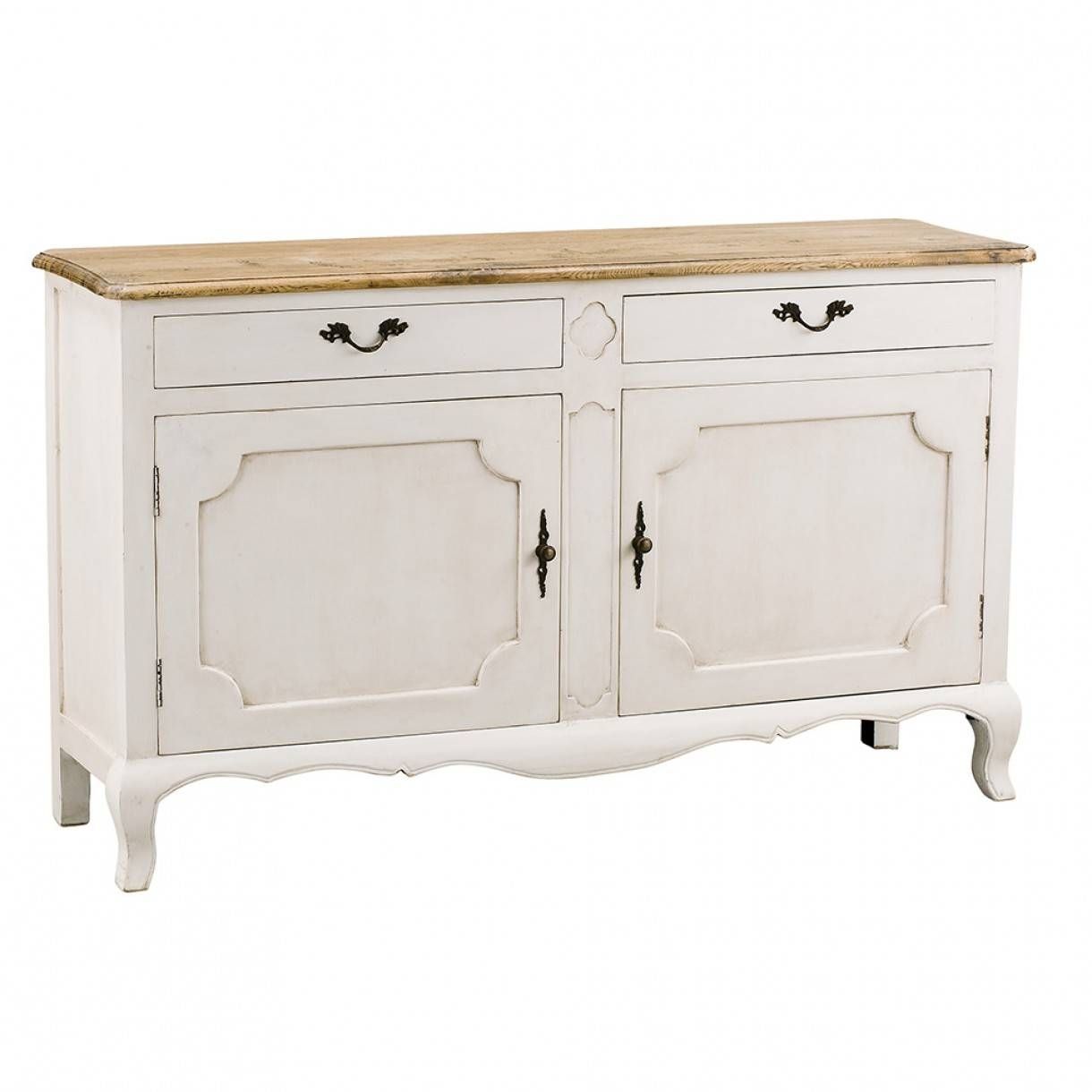 Furniture: Contemporary Version Of Distressed Sideboard Buffet Regarding Narrow White Sideboard (View 6 of 20)