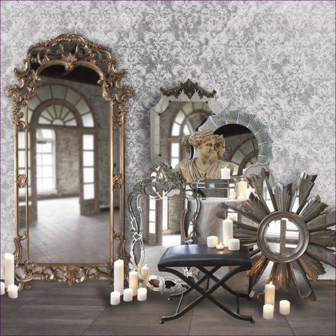 Furniture : Large Ornate Mirrors For Wall White Arch Mirror Black Throughout Large Arched Mirrors (Photo 18 of 20)