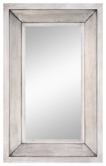 Garner Silver Square Mirror – Transitional – Bathroom Mirrors – Intended For Rectangular Silver Mirrors (Photo 1 of 30)