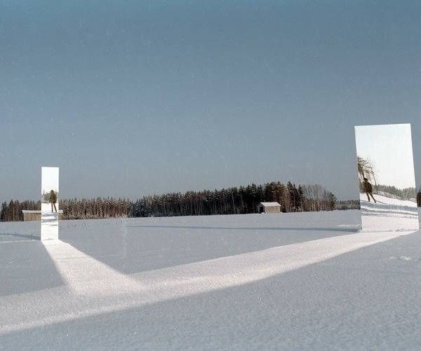 Giant Mirrors Placed In Landscapes – Newschoolers In Giant Mirrors (Photo 18 of 20)