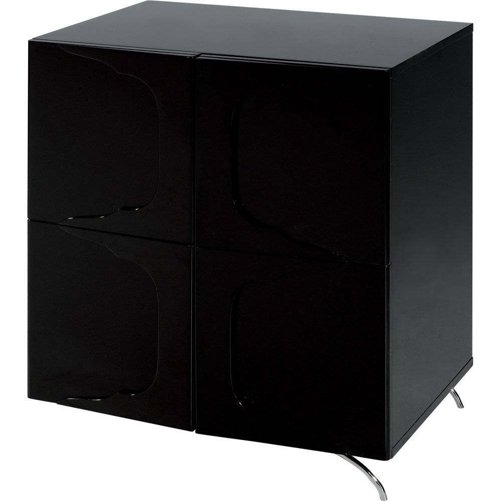 Gillmore Space High Gloss Black Square Sideboard – Gillmore Space With Small Black Sideboards (Photo 1 of 20)