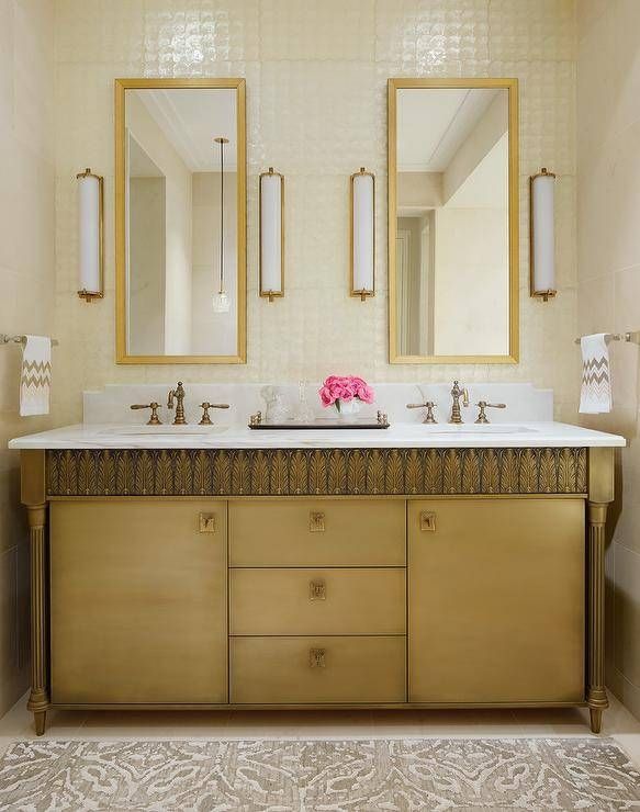Gold Bathroom Mirrors Design Ideas Regarding Ornate Bathroom Mirrors (Photo 12 of 20)