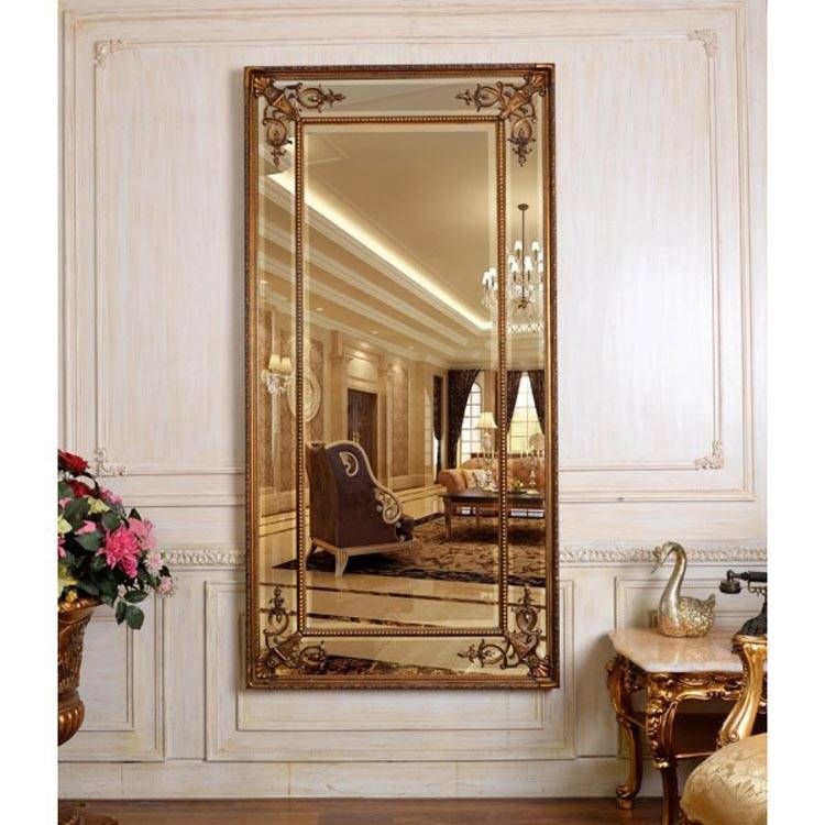 Gold Full Length Mirror – Cimerio – 183 X 91 Cm Gold Cimiero Pertaining To Full Length Gold Mirrors (Photo 11 of 30)