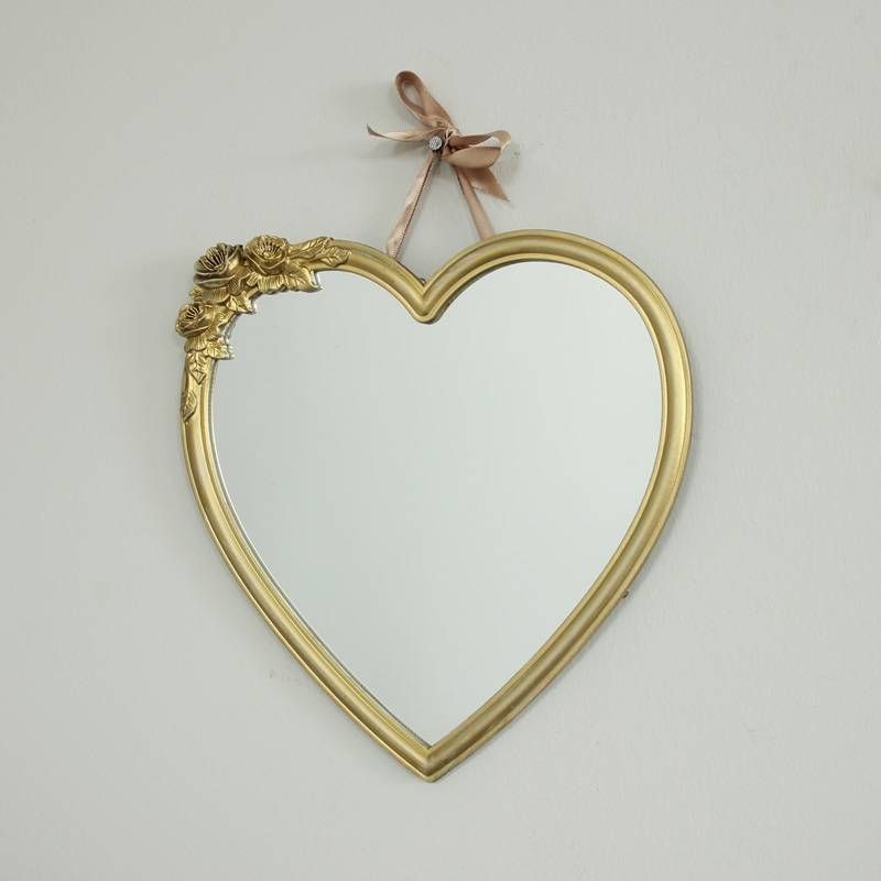Gold Heart Wall Mirror – Melody Maison® With Heart Wall Mirrors (Photo 3 of 20)