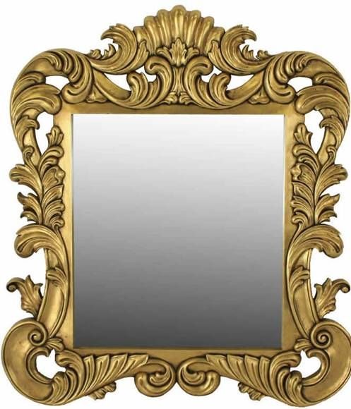 Gold Leaf Rococo Wall Mirror For Rococo Gold Mirrors (Photo 10 of 20)