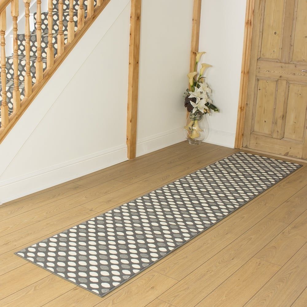 Grey Hallway Carpet Runner Matrix Regarding Hall Runners And Door Mats (Photo 2 of 20)