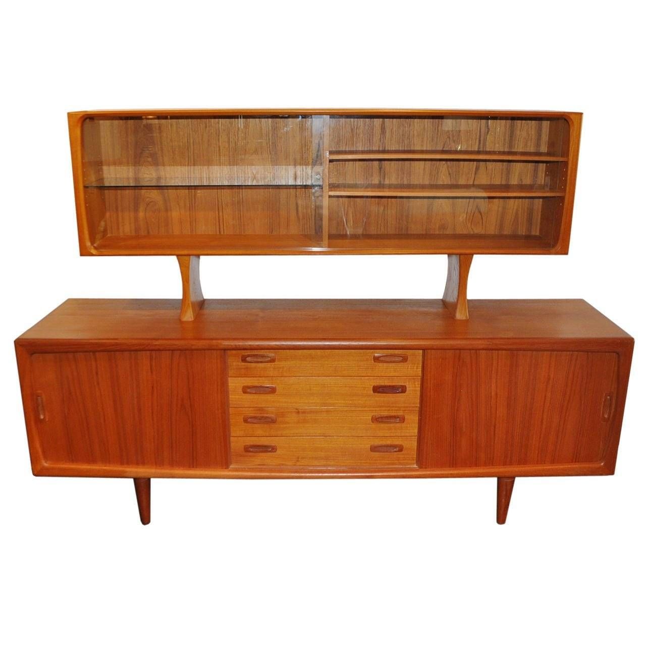 H.p. Hansen Danish Modern Sideboard And Hutch At 1stdibs Pertaining To Sideboard With Hutch (Photo 14 of 20)