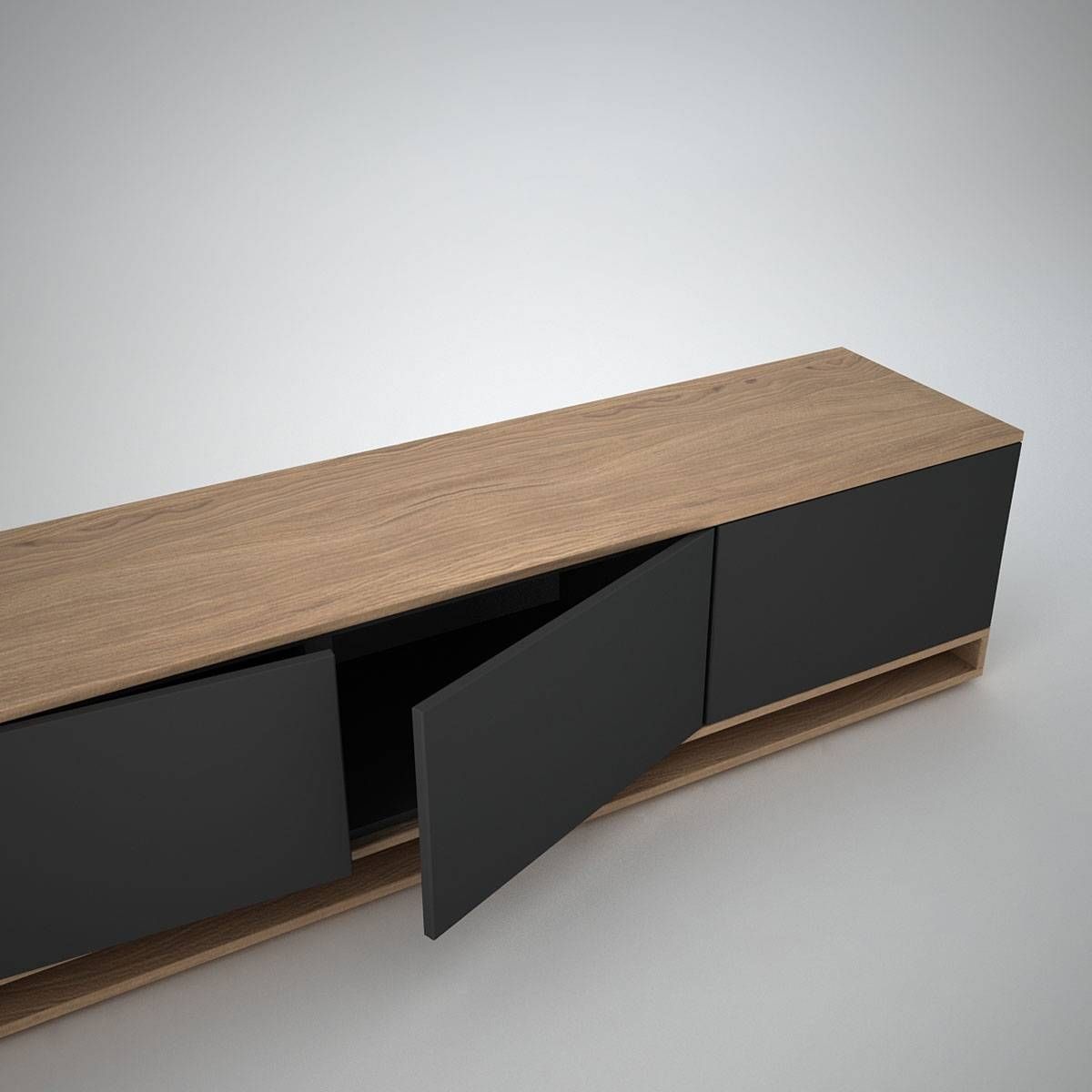 Harlem Low Sideboard (3) Anthracite – Join Furniture Throughout Low Sideboards (View 1 of 20)