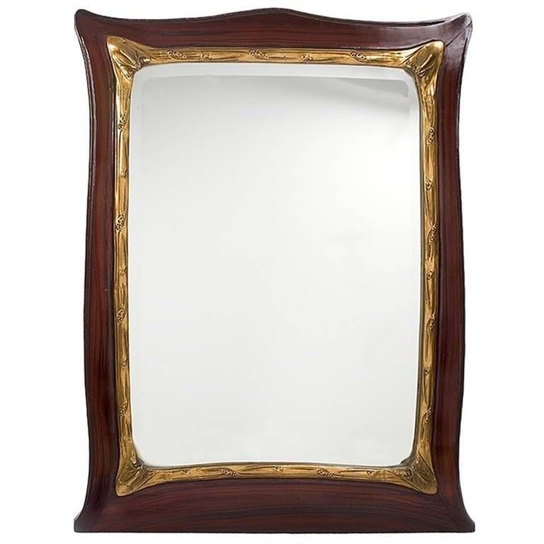 Hector Guimard French Art Nouveau Mirror For Sale At 1stdibs Regarding Art Nouveau Mirrors (View 16 of 20)