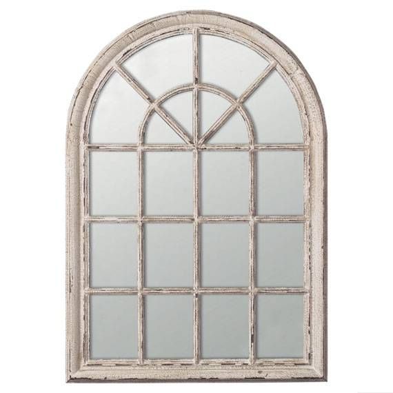 Heligan Arched Window Wall Mirror – Oka Inside Arched Wall Mirrors (Photo 4 of 20)