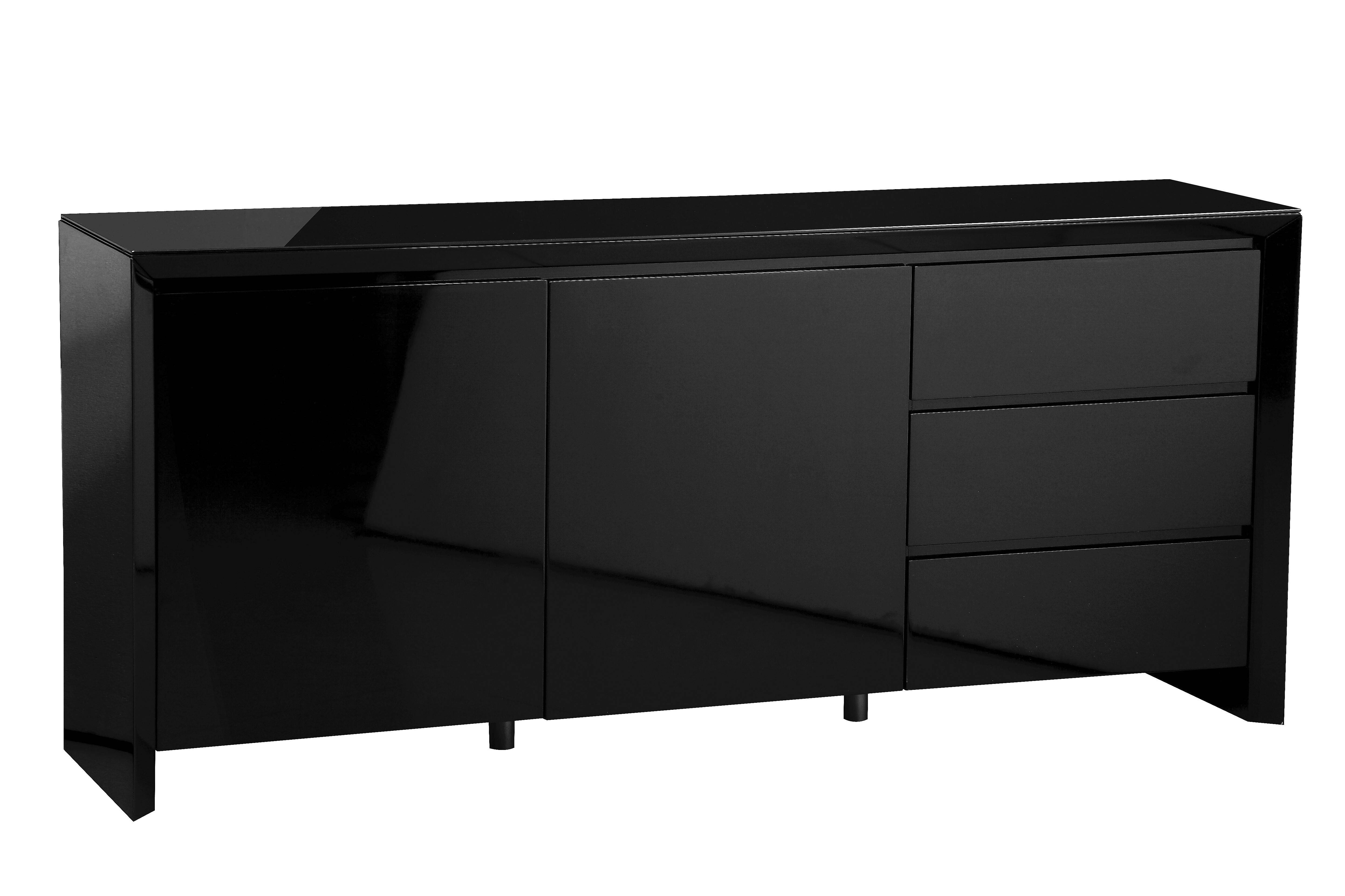 Featured Photo of 20 Photos Black High Gloss Sideboards