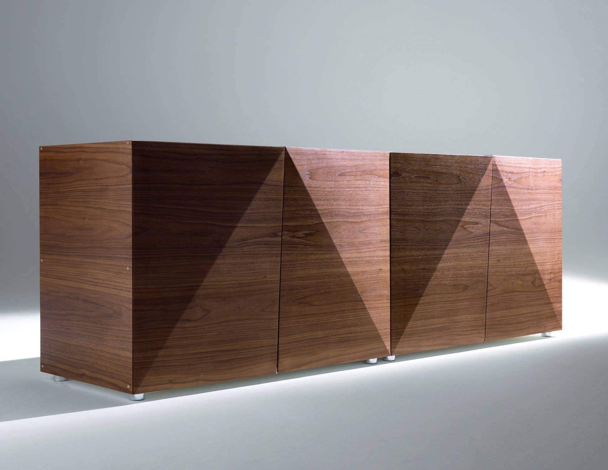 High Sideboard / Contemporary / Lacquered Wood / Walnut – Not In Contemporary Wood Sideboards (Photo 15 of 20)