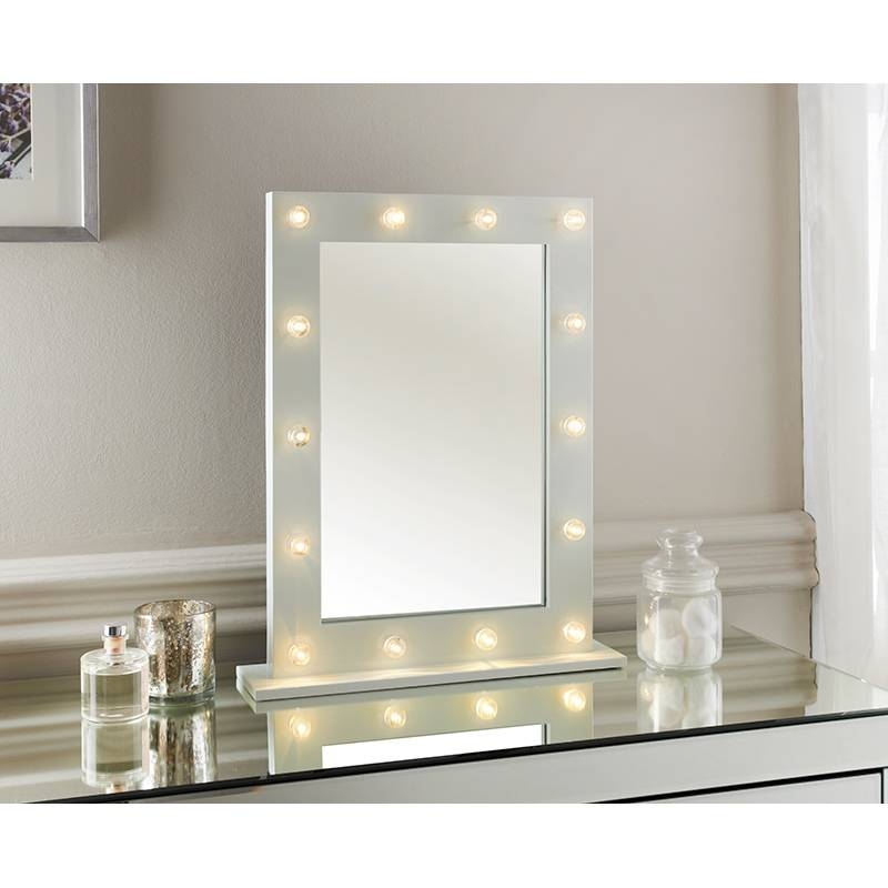 Hollywood Dressing Table Mirror | Decorative Mirrors – B&m With Regard To Dressing Table Mirrors (Photo 1 of 20)