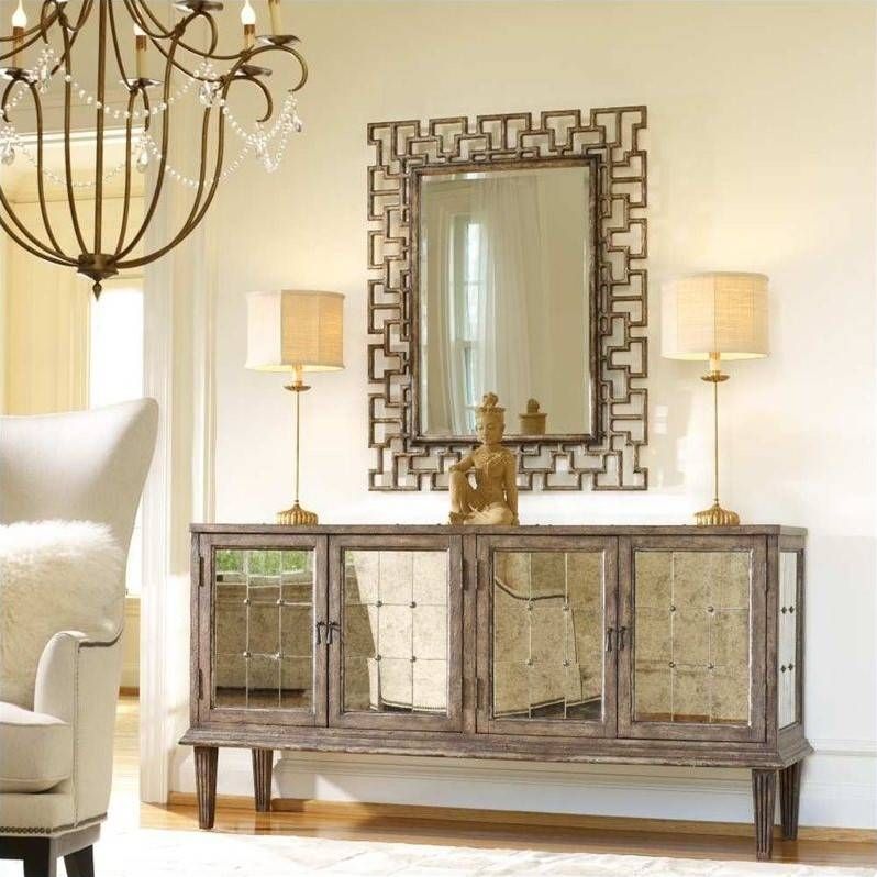 Hooker Furniture Melange Devera Mirrored Console Table – 638 85082 Within Mirrors Console Table (View 11 of 20)