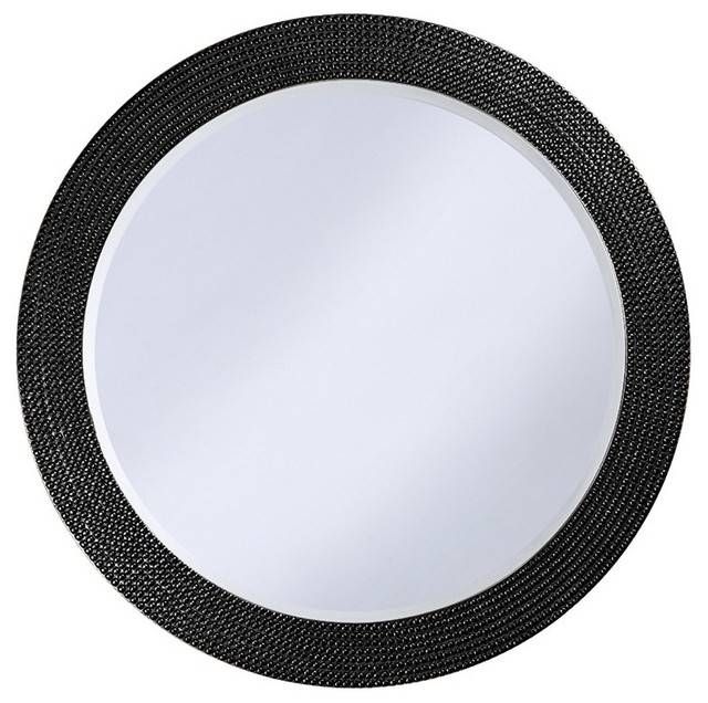 Howard Elliott Lancelot Round Mirror – Contemporary – Wall Mirrors In Black Round Mirrors (View 14 of 20)