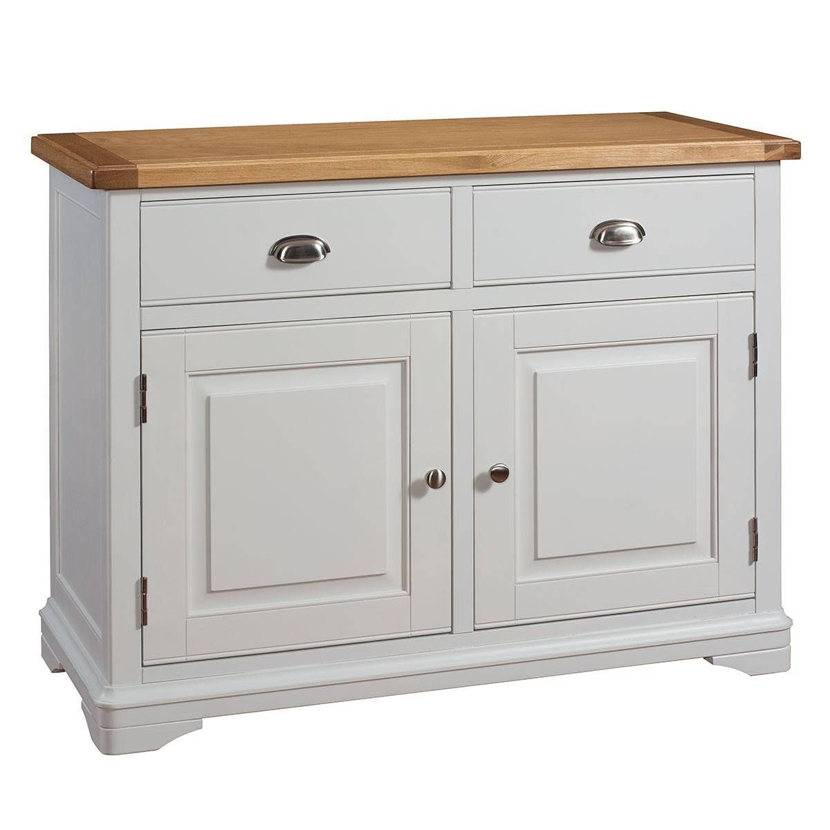 Hutch® – Harbury Light Grey Painted Small Sideboard Within Light Oak Sideboards (View 11 of 20)