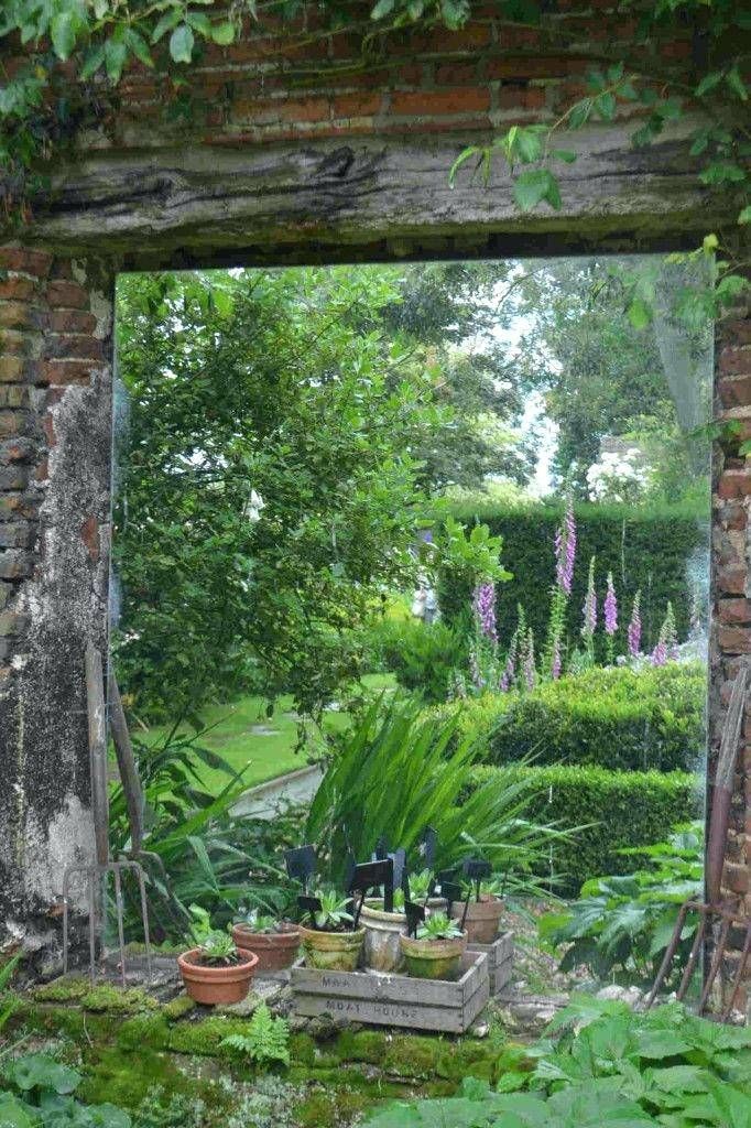 Illusion Garden Mirrors Double Opening Windows Portrait Uk Outdoor With Large Garden Mirrors (View 16 of 30)