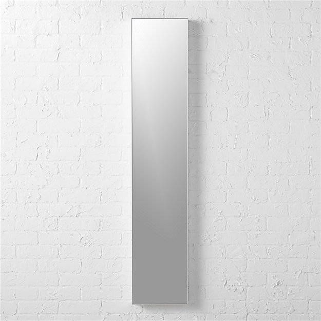Infinity 10.5"x54" Narrow Wall Mirror | Cb2 Intended For Tall Narrow Mirrors (Photo 4 of 30)