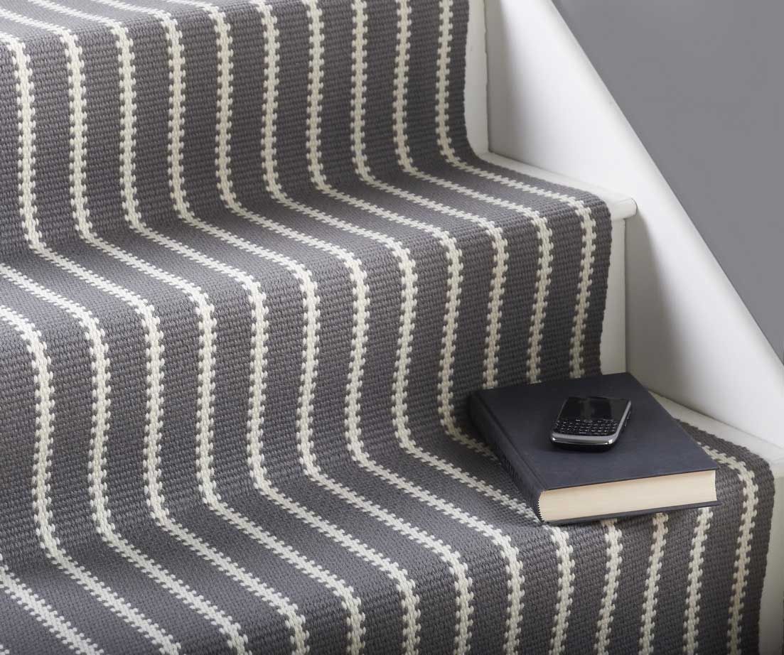 Interior Brown Stair Runner Carpet Which Is Having Black Linen Regarding Fabric Stair Treads (View 13 of 20)
