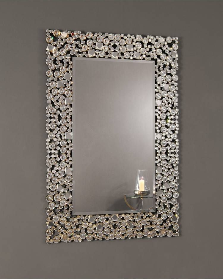 Ispra Mirror Silver Glitz Venetian Glass 120 Cm X 80 Cm Within Glitzy Mirrors (View 9 of 20)