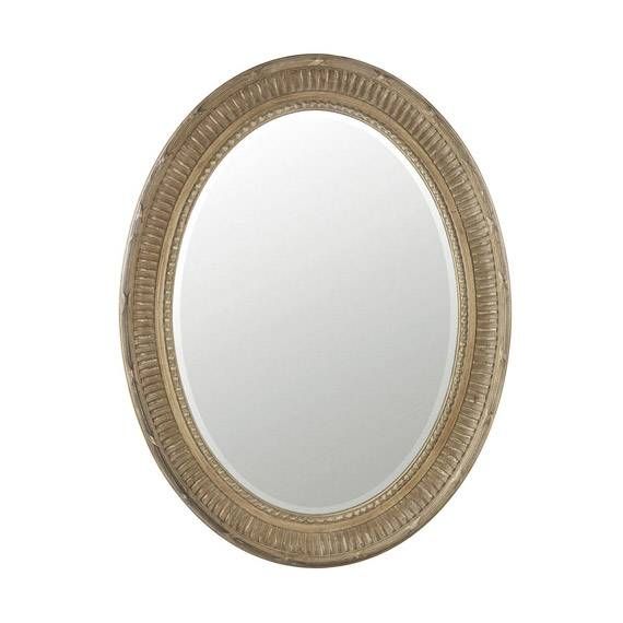 Killarney Oval Wall Mirror, Carved Wood – Oka Inside Large Oval Wall Mirrors (View 5 of 30)