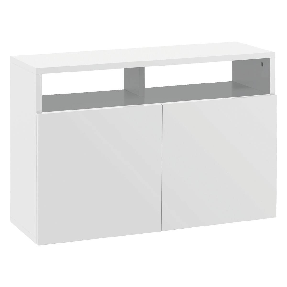 Kubrik White High Gloss Small Sideboard | Buy Now At Habitat Uk In Small Sideboards (Photo 13 of 20)