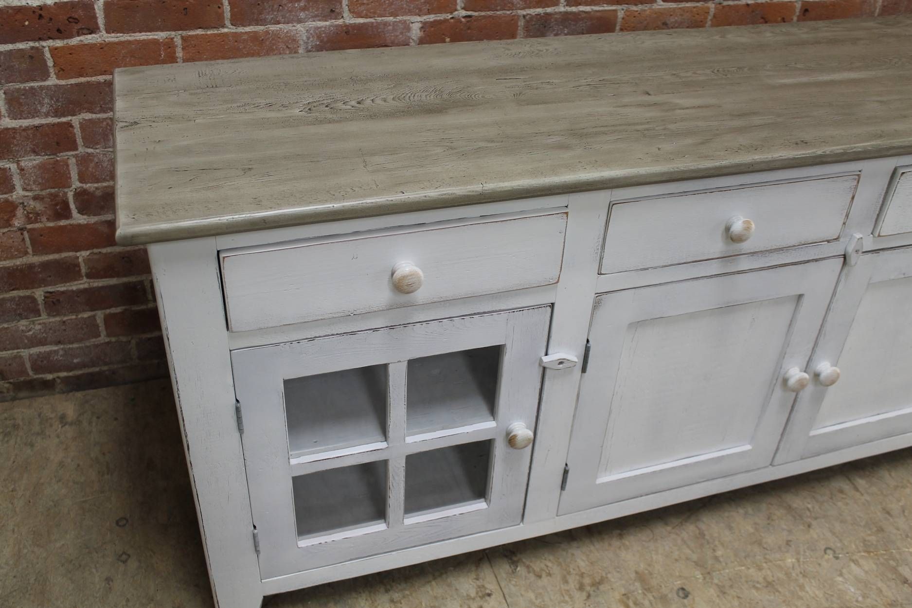 Large 80inch Coastal Server – Ecustomfinishes Intended For 80 Inch Sideboard (View 7 of 20)