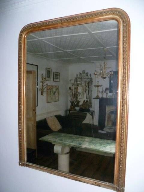 Large Antique French Gilded Overmantle Mirror | 107163 Pertaining To Oversized Antique Mirrors (View 13 of 30)