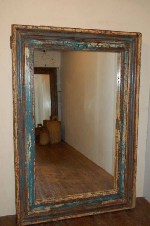 Large Antique Mirror In Original Paint | 412693 | Sellingantiques Inside Large Antique Mirrors (Photo 12 of 30)