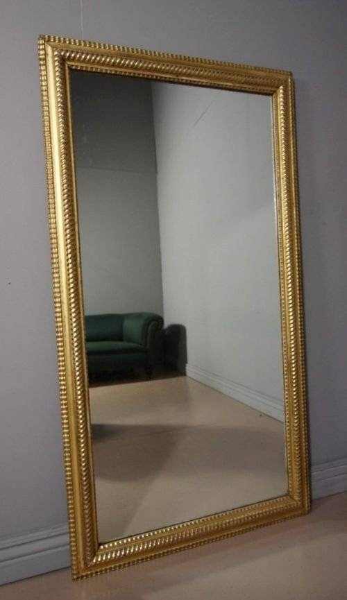 Large Antique Victorian Gilt Mirror | 111877 | Sellingantiques.co.uk With Large Gilt Mirrors (Photo 1 of 20)