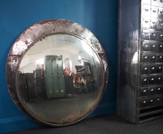 Large Convex Mirror » Unique Vintage Industrial For Large Convex Mirrors (View 6 of 20)