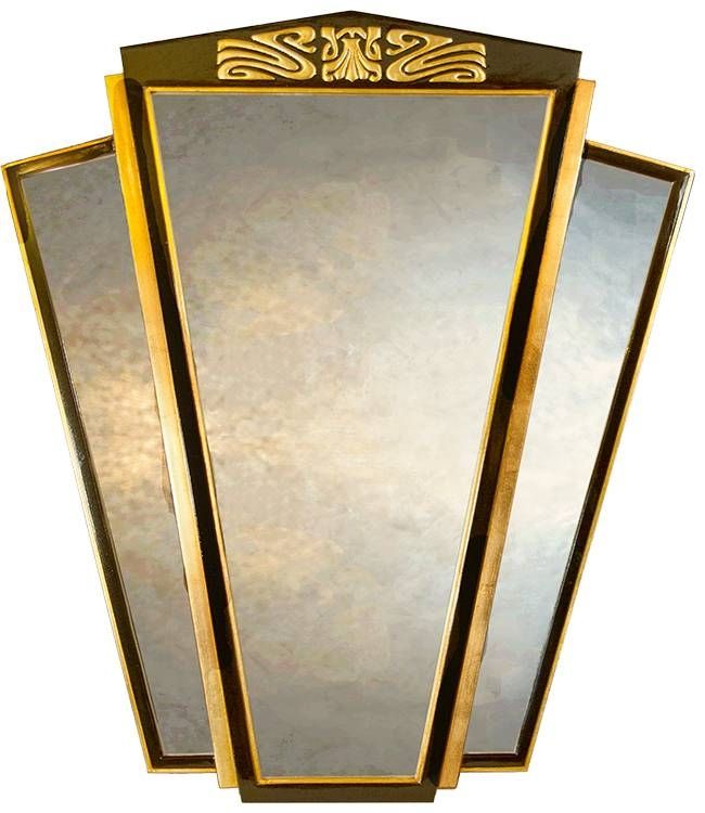 Large Decorative Wall Mirror – Art Deco Wall Mirrors Uk – Art Deco Inside Art Deco Large Mirrors (Photo 12 of 20)