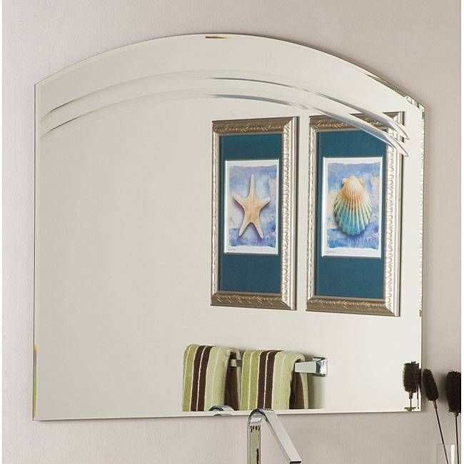 Large Frameless Bathroom Mirror | Bath And Bathroom Intended For Large Frameless Wall Mirrors (Photo 18 of 20)