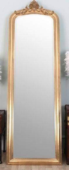 Large Full Length Shabby Chic Ornate Gold Wall Mirror 5ft6 X 2ft6 Regarding Full Length Gold Mirrors (View 5 of 30)