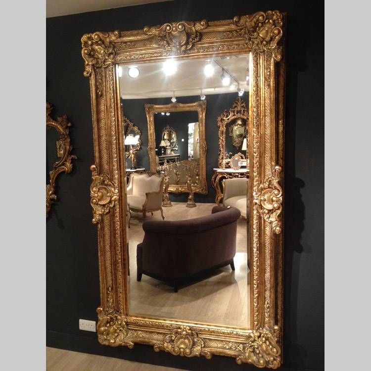 Large Gold Gilt Mirror 225 X 136cm Large Gold Glit Mirror 225 X Intended For Large Gilt Mirrors (View 9 of 20)