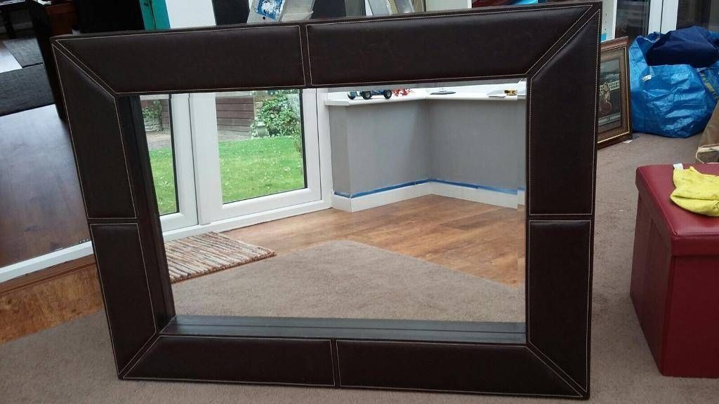 Large Leather Mirror | In Mickleover, Derbyshire | Gumtree Within Large Leather Mirrors (View 28 of 30)