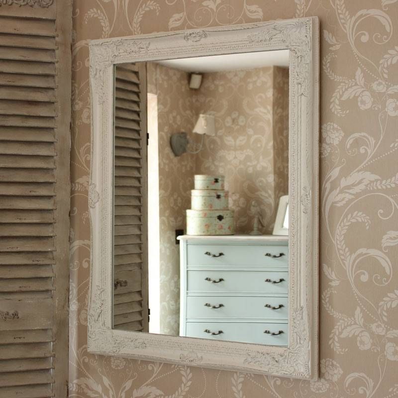 Large Ornate White Wall Mirror – Melody Maison® In Ornate White Mirrors (View 19 of 20)