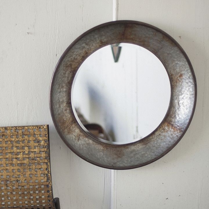Large Round Metal Mirror – Cmn1005 Inside Large Metal Mirrors (Photo 1 of 30)