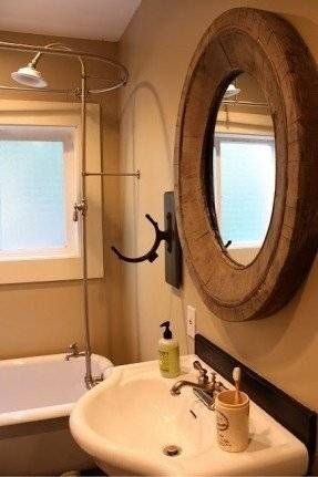 Large Round Wood Mirror – Foter In Large Round Wooden Mirrors (Photo 18 of 20)