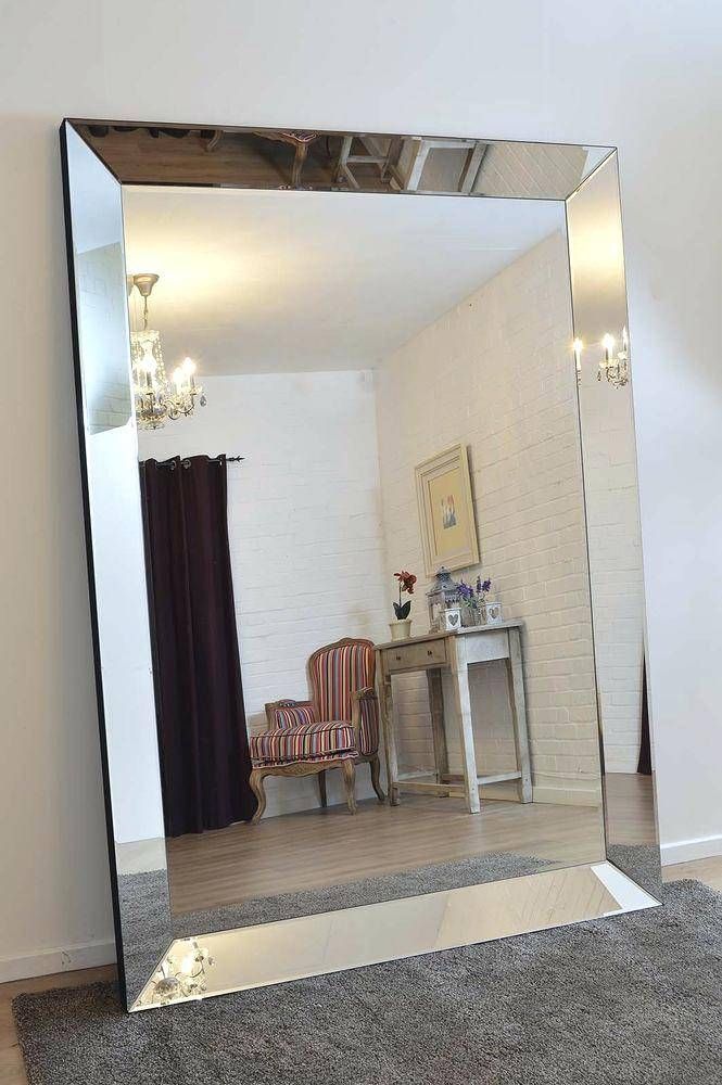 Large Square Wall Mirror – Shopwiz Throughout Big Silver Mirrors (View 16 of 20)