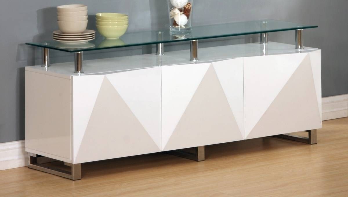 Large White High Gloss Sideboard – Homegenies Regarding Cheap White High Gloss Sideboard (View 14 of 20)