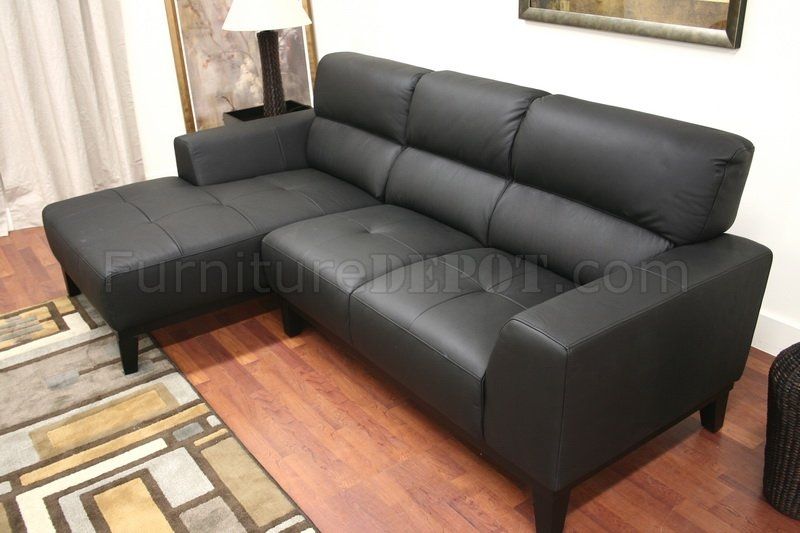 Leather Contemporary L Shaped Sofa Sectional Whigh Back Pertaining To Leather L Shaped Sectional Sofas (View 14 of 15)