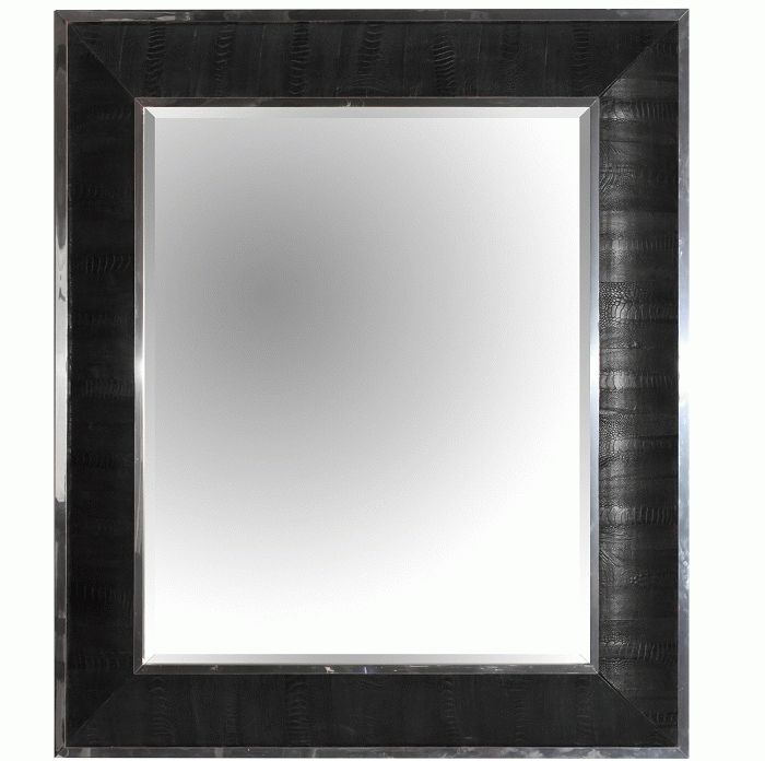 Featured Photo of The Best Black Leather Framed Mirrors