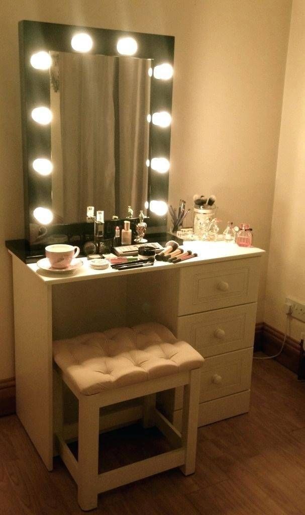 Led Illuminated Dressing Table Mirror W78 X H54cmdressing With Within Illuminated Dressing Table Mirrors (View 18 of 20)
