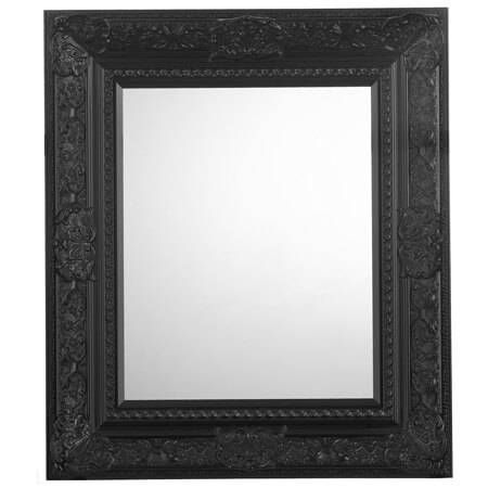 Lido Ornate Black Bevelled Mirror | Frame Today Pertaining To Ornate Black Mirrors (View 18 of 20)