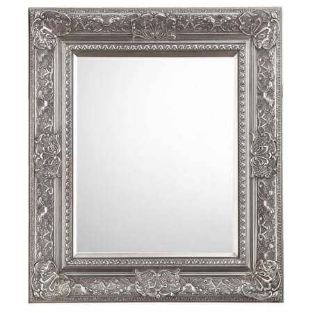 Lido Ornate Silver Bevelled Mirror | Frame Today Intended For Silver Bevelled Mirrors (View 13 of 20)